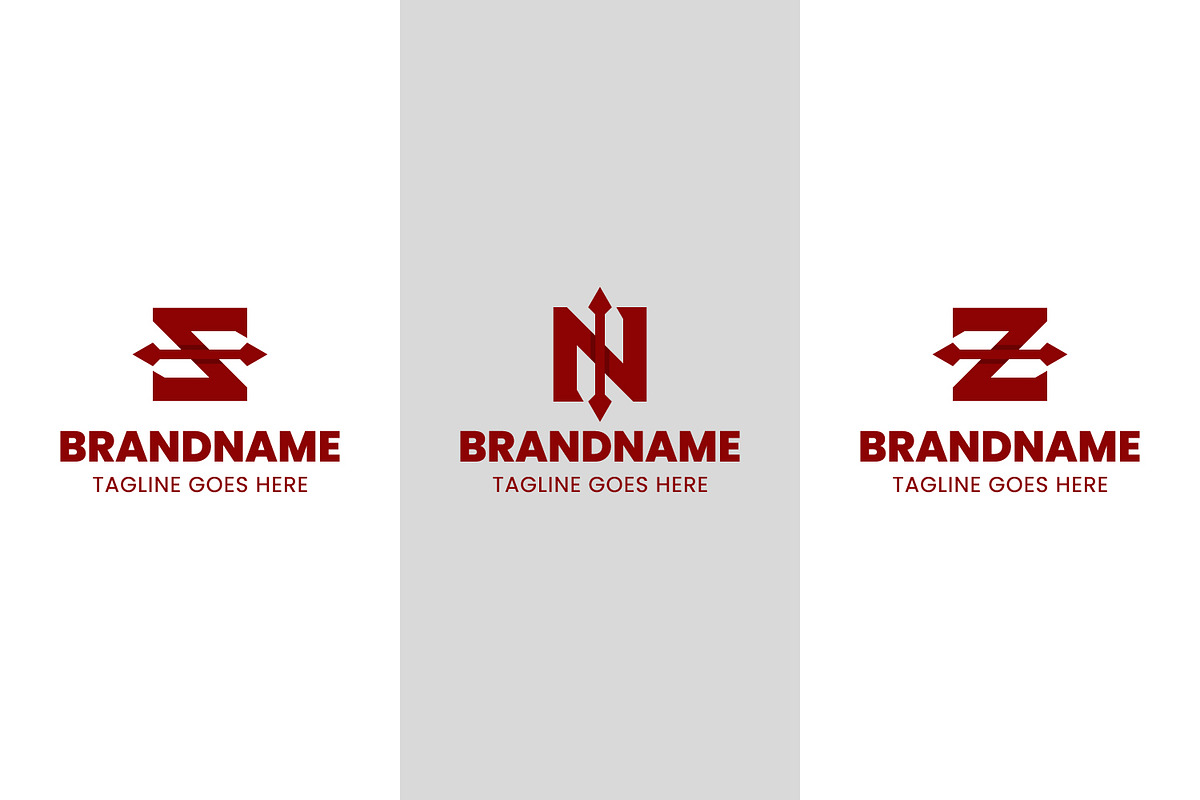 Letter S N Z Spear Modern Logo, a Branding & Logo Template by Pray Art Design Studio (Photo 1 of 2)