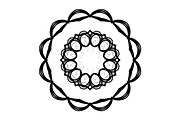 Black and White Mandala Patterns Set, a Decorative Illustration by NJ Himel (Thumbnail 36 of 101)
