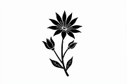 Modern Black Flower Design, an Illustration by jahid234 (Thumbnail 4 of 21)