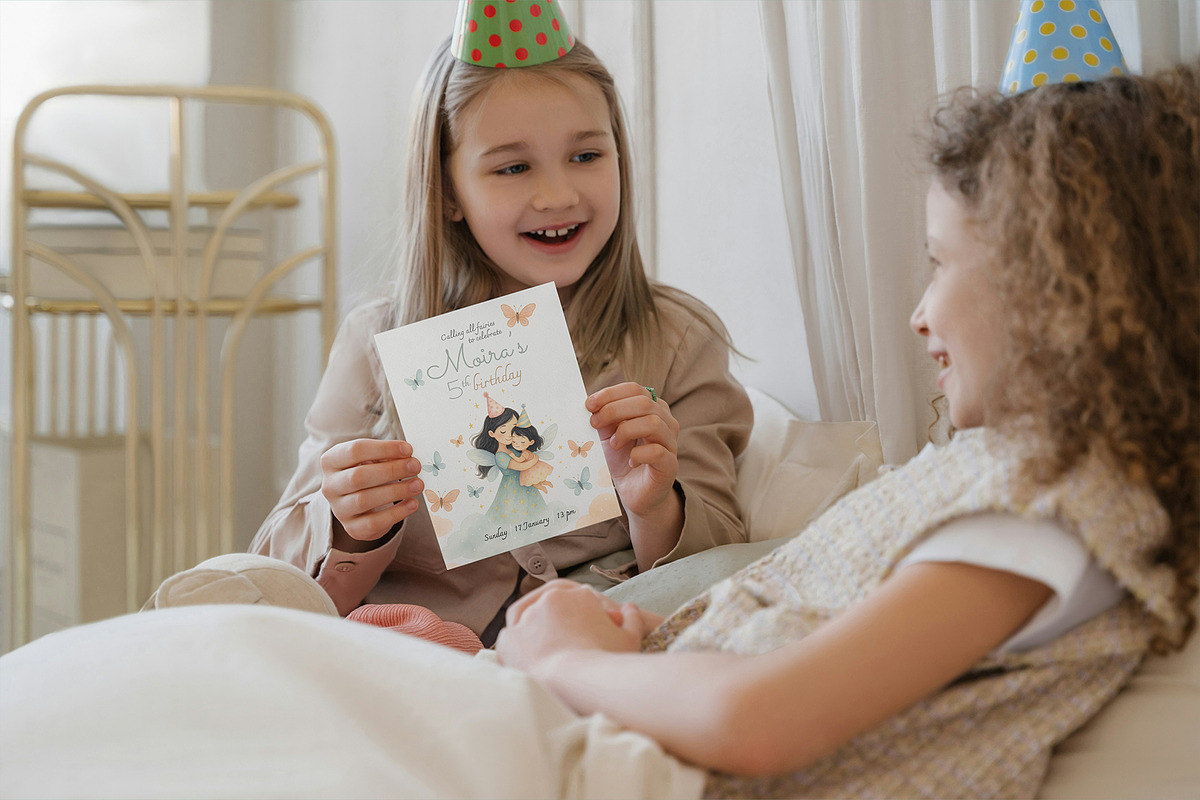Invitation for fairy birthday preview 2