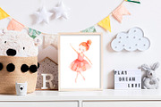 Watercolor Ballerinas Clipart Set, a Decorative Illustration by AlineArtStore (Thumbnail 8 of 11)