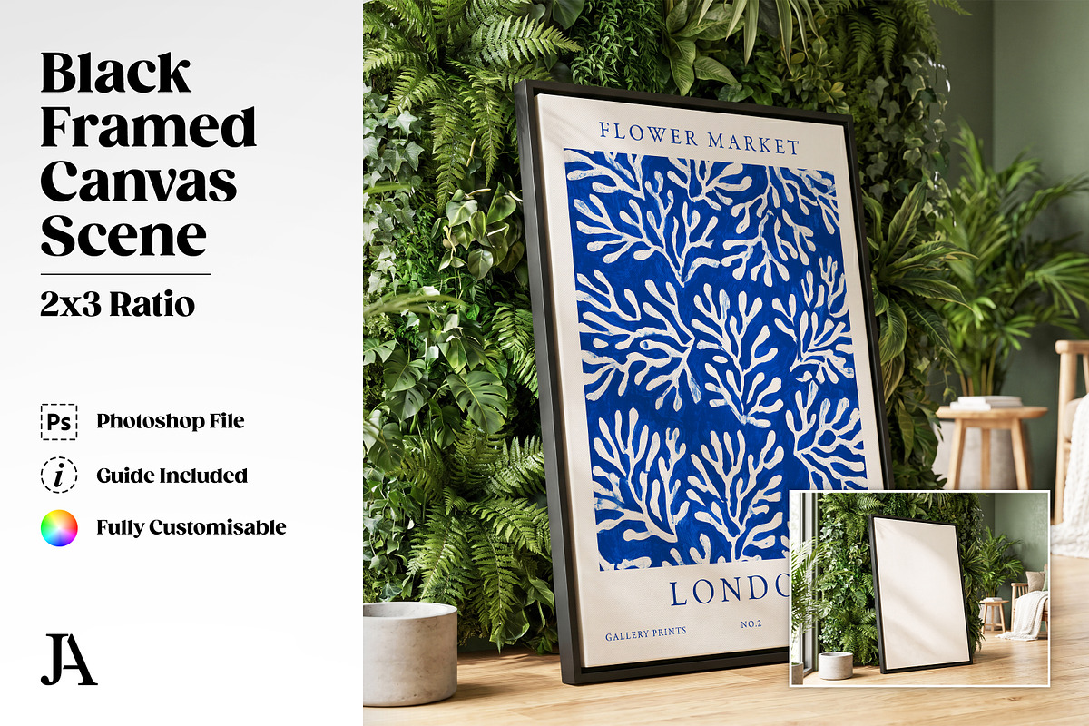 Framed Canvas Mockup Bundle PSD, a Household Mockup by Julian Adams (Photo 13 of 35)