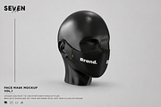 Face Mask Mockup Template, a Mask Mockup by Se٧enStudio (Thumbnail 1 of 2)
