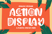 Action Display Font, a Sans Serif Font by 177Studio (Thumbnail 1 of 8)
