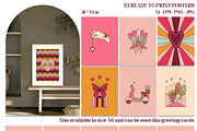 Vintage Valentine's Day. Retro 70s., an Object Graphic by Sofico (Thumbnail 7 of 16)
