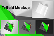 Trifold Mockups, a Mockup by alphadesign (Thumbnail 6 of 13)