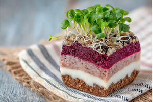 Microgreens of sprouted peas are, a Food & Drink Photo by ZinetroN
