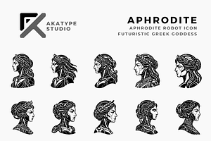 Aphrodite Robot, a Solid Icon by Akatype Studio