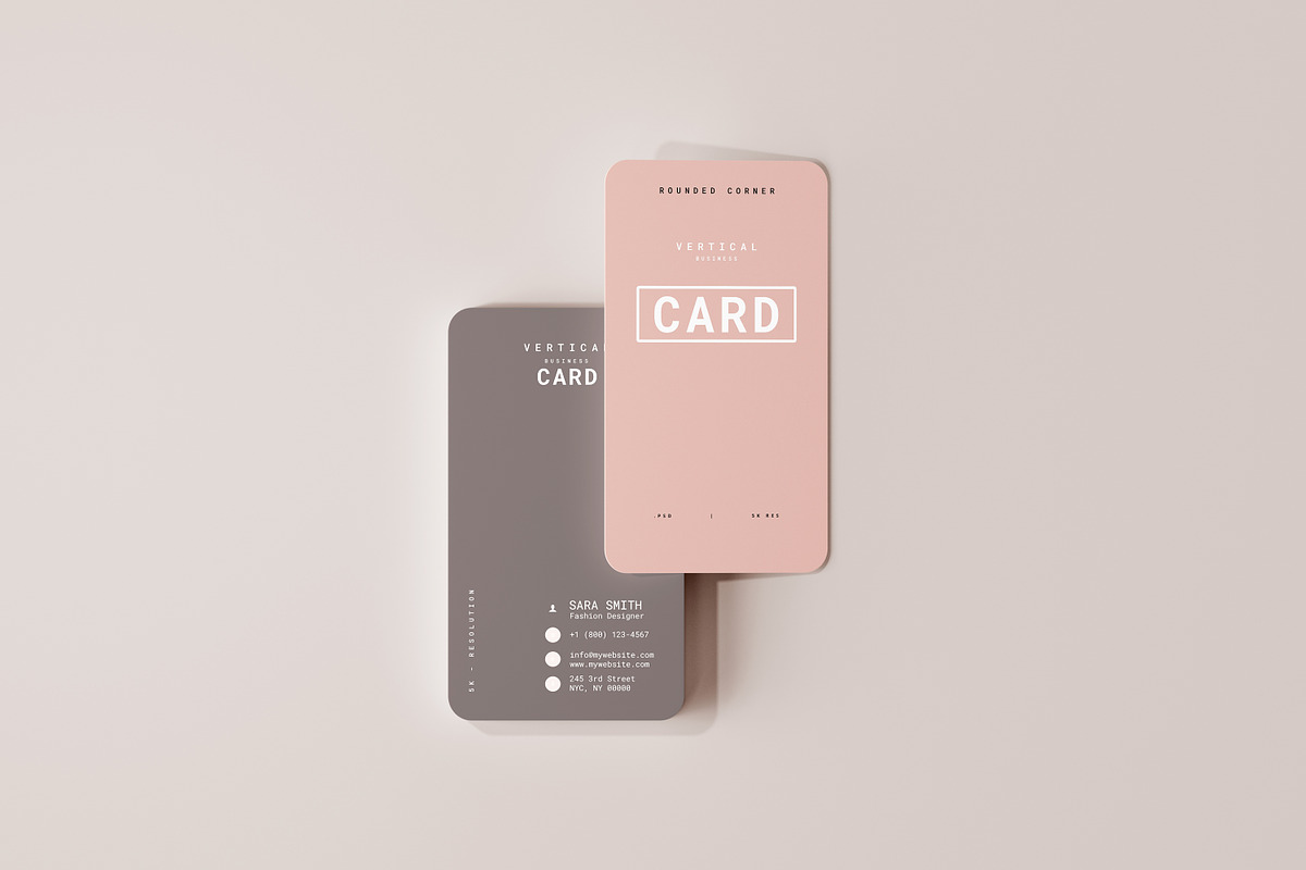 Vertical Business Card Mockups, a Print Template by pmvch (Photo 18 of 20)