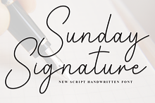 Sunday Signature | Script Font