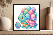 Watercolor Happy Easter Cute Animals, an Illustration by DreamCafeArt (Thumbnail 5 of 5)