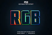 RGB 3d Editable Psd Text Effect, a Layer Style Add-On by bdrobin (Thumbnail 2 of 2)