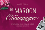 DT Maroon Champagne, a Handwritten Font by Dryy.type (Thumbnail 1 of 15)
