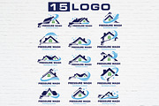 Pressure Washing Logo Bundle, a Branding & Logo Template by Guavanaboy (Thumbnail 1 of 3)