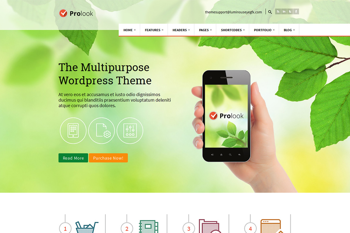 Prolook - Multipurpose Theme, a WordPress Template by ToobaDesign (Photo 3 of 5)