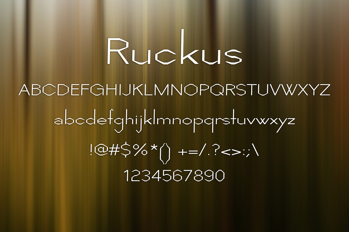 RUCKUS font preview 2