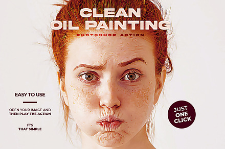 Clean Oil Painting Photoshop Action