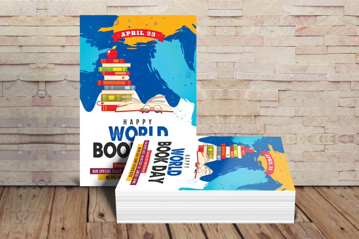 Customizable World Book Day Flyer, a Graphic by graphicforest (Photo 2 of 3)