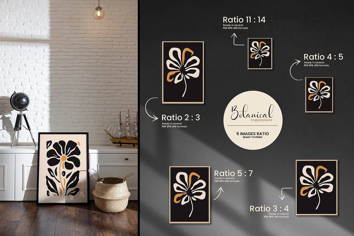 Modern Botanical Harmony Art Print, a Decorative Illustration by Vibrand Studio (Photo 7 of 9)