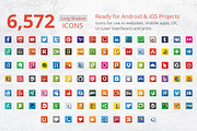 212 Flat Square Social Media Icons, an Icon by ArtFusion (Thumbnail 2 of 5)