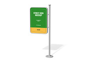 Directional Street Sign Mockup, a Product Mockup by graphypix (Thumbnail 1 of 4)