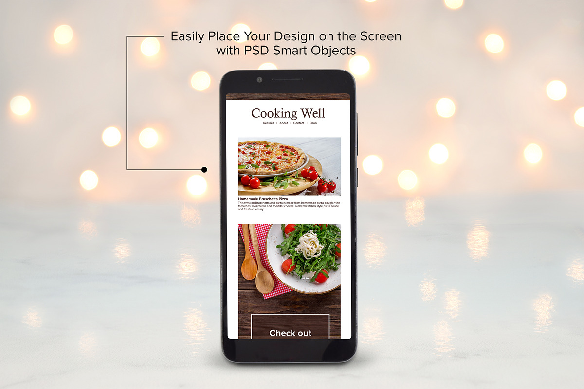Smart Phone Mockup - PSD, PNG & JPG, a Merchandise Mockup by MelissaBMockups (Photo 2 of 7)