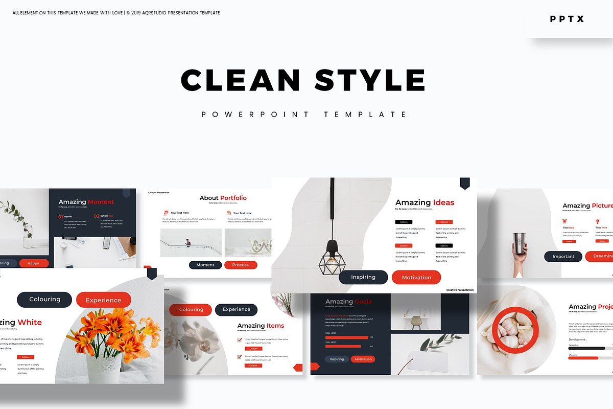 Clean Style - Powerpoint Template, a Presentation Template by AQR ...