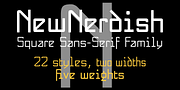 NewNerdish, a Sans Serif Font by Ingrimayne Type (Thumbnail 1 of 11)
