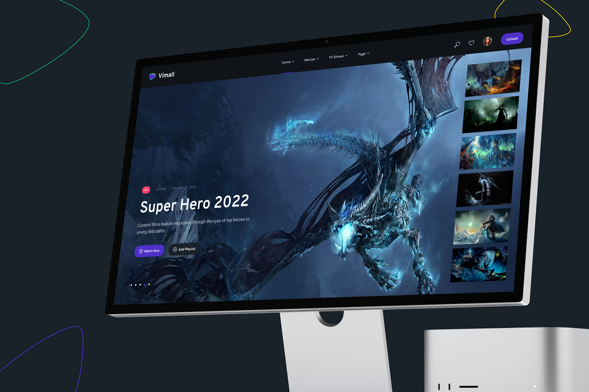 Vimall Website Movies & TV Shows, a Wireframe Template by No.13 (Photo 6 of 8)