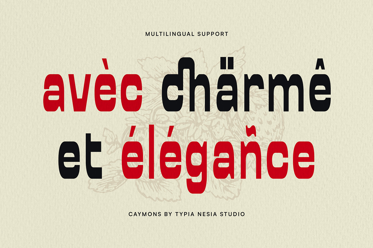 Caymons - Bold Condensed Retro Sans, a Sans Serif Font by Typia Nesia (Photo 4 of 12)