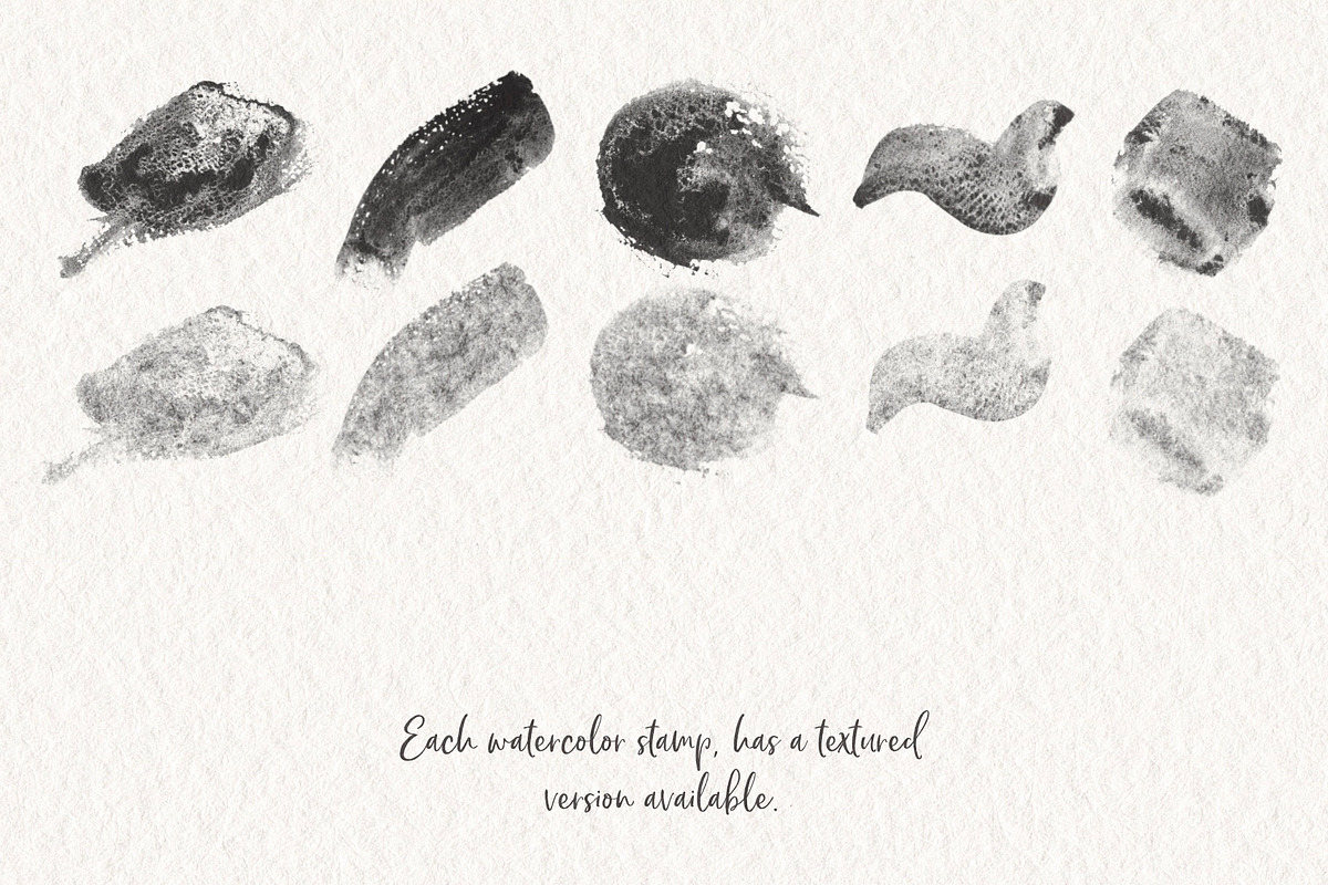 92 Watercolor Stamps for Procreate, a Brush Add-On by StDamos (Photo 5 of 7)