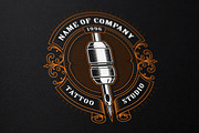 Set of vintage tattoo studio logos., a Branding & Logo Template by Harry Kasyanov (Thumbnail 4 of 8)