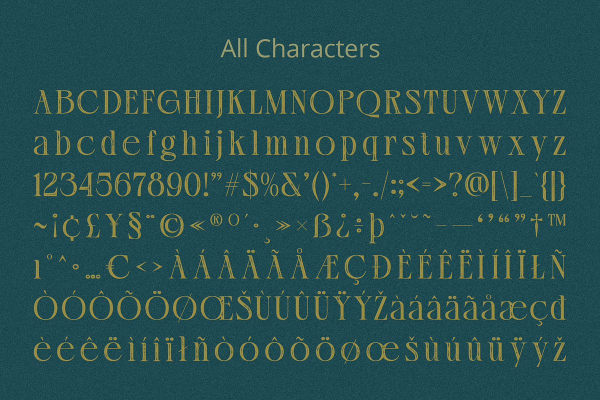 Velcan Vintage, a Serif Font by Craft Supply Co. (Photo 8 of 8)