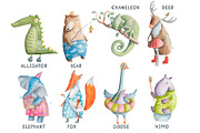 Watercolor Alphabet poster, cards, an Education Illustration by My watercolor shop (Thumbnail 6 of 13)