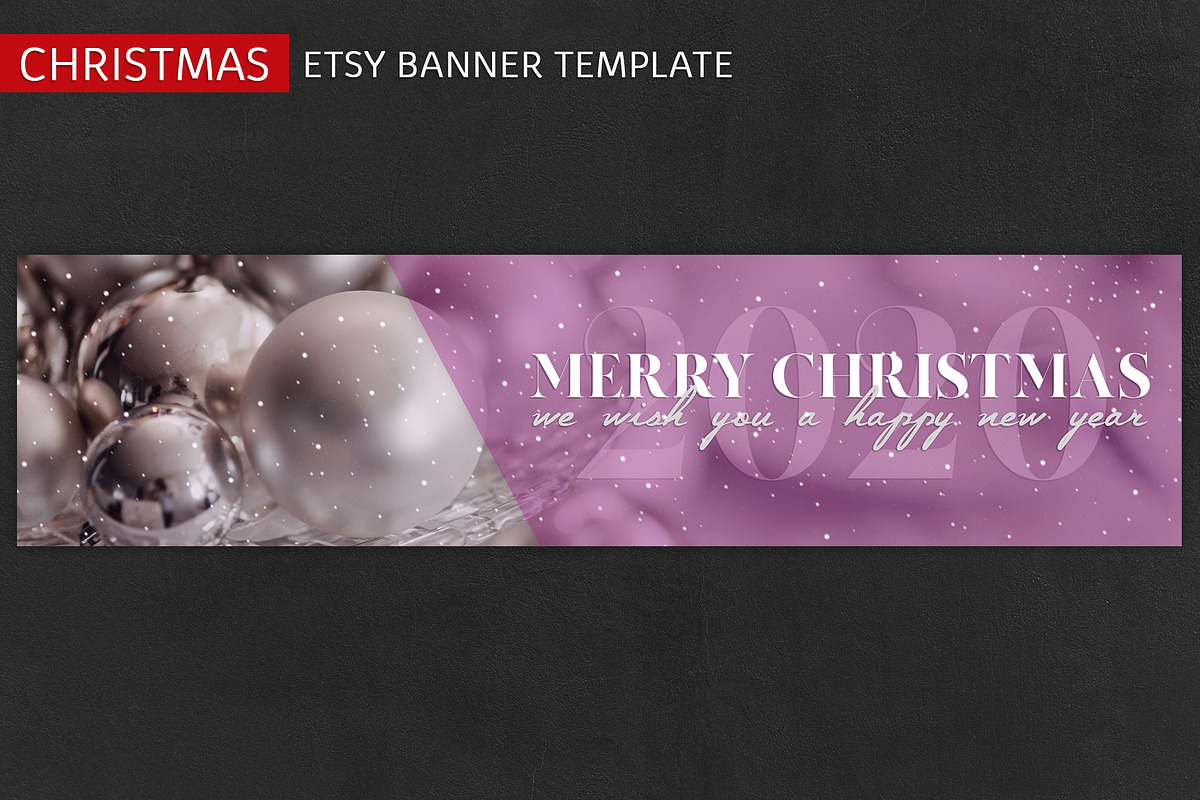 ETSY Christmas Banner Template, a Templates & Theme by illycreative (Photo 12 of 16)