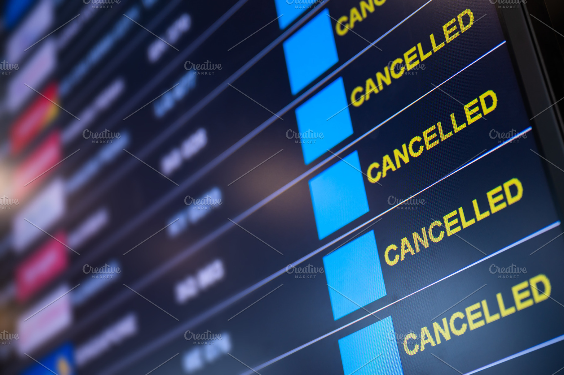 Flights cancellation lockdown stock photo containing airline and airplane, a Transportation Photo by KHphotography