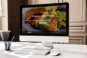 Food One Page Website Template