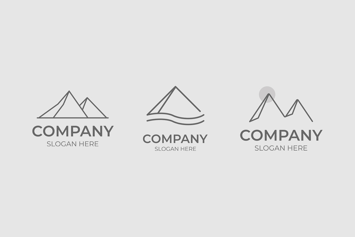 Minimal mountain logo collection, a Branding & Logo Template by Medianeka (Photo 3 of 5)