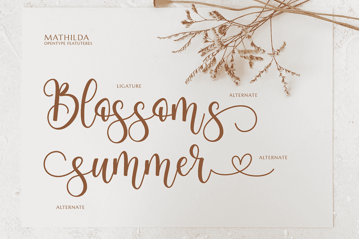 Mathilda, a Handwritten Font by Mozatype (Photo 9 of 10)