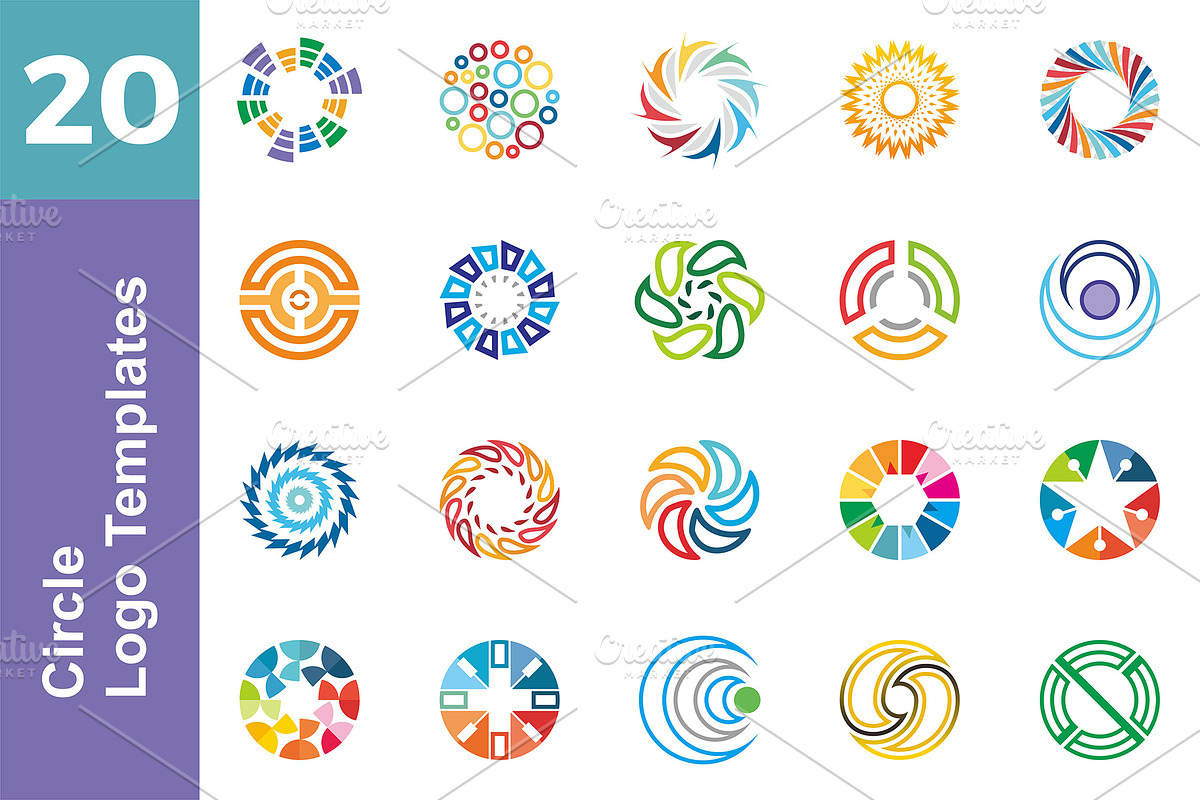 20 Logo Circle Templates Bundle, a Branding & Logo Template by Friendesigns (Photo 1 of 21)