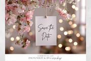 Hanging Gift Tag Pink Floral Mockup, an Advertising Mockup by illuztrate (Thumbnail 3 of 3)