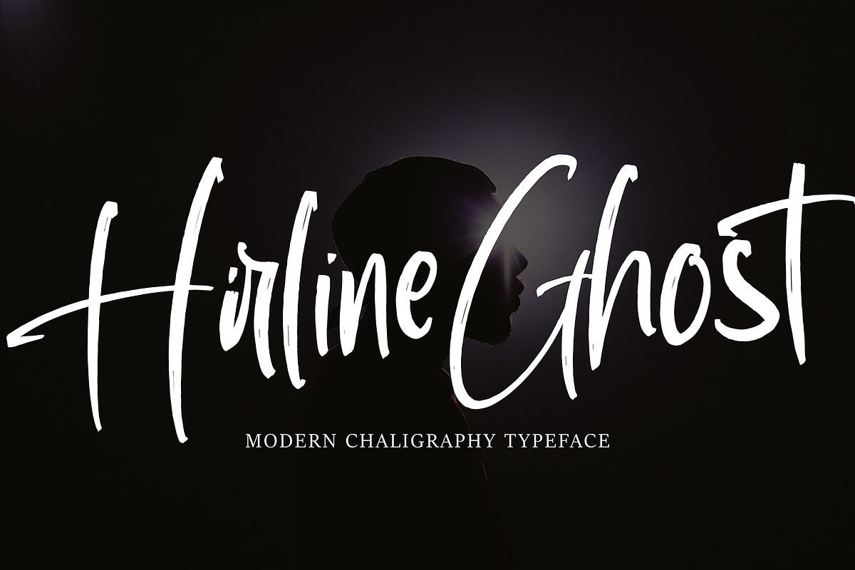 Hirline Ghost, a Script Font by pineungtype (Photo 1 of 9)