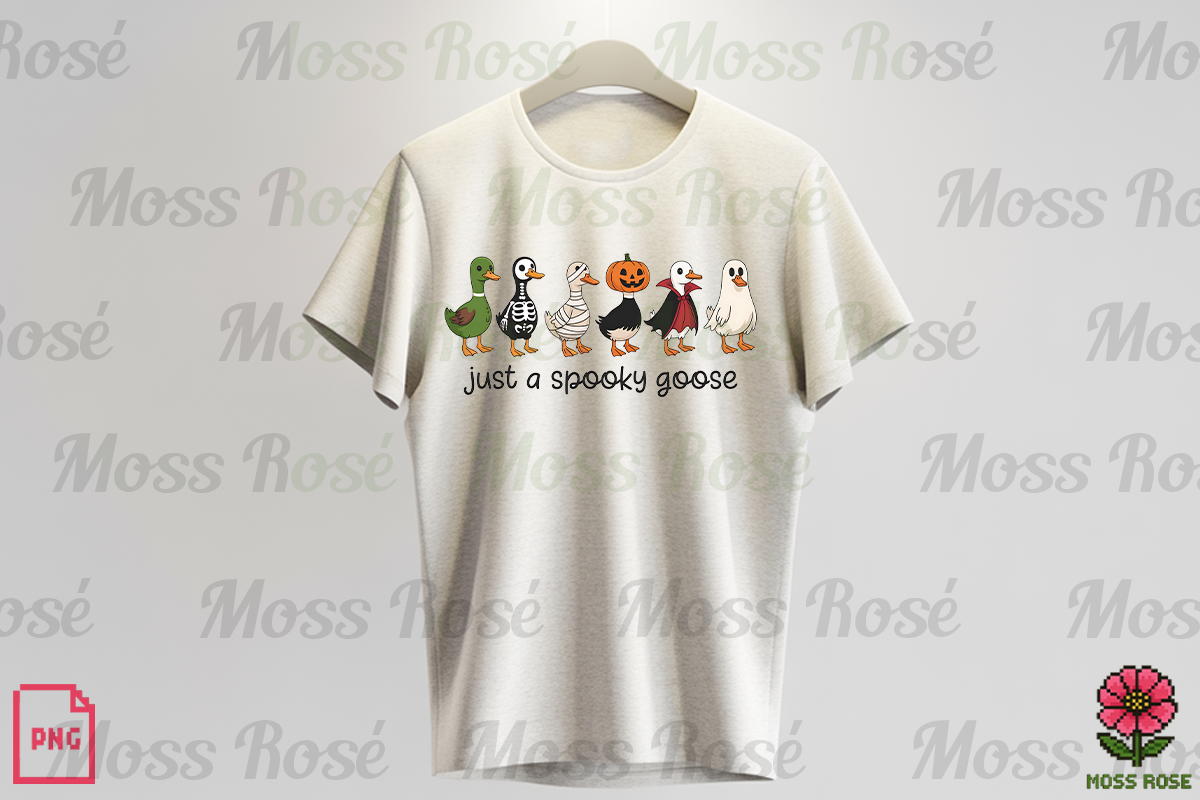 Spooky Goose Halloween PNG, a Graphic by Moss Rose (Photo 3 of 3)