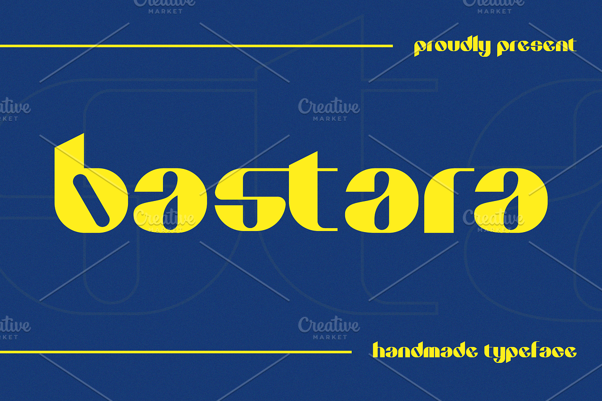 Bastara Handmade Sans Serif Font, a Sans Serif Font by Artiveko (Photo 1 of 7)