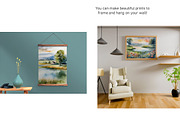 Watercolor Lake Landscapes Set 1, a Decorative Illustration by Kat's Artful Creations (Thumbnail 5 of 10)