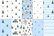 Winter Bear Seamless Patterns Set, a Pattern Graphic by ZabolotnaArt (Thumbnail 3 of 5)