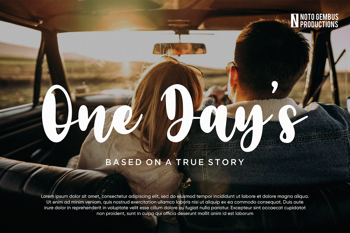 Catchy Sunday, a Script Font by Essentials Studio (Photo 4 of 9)