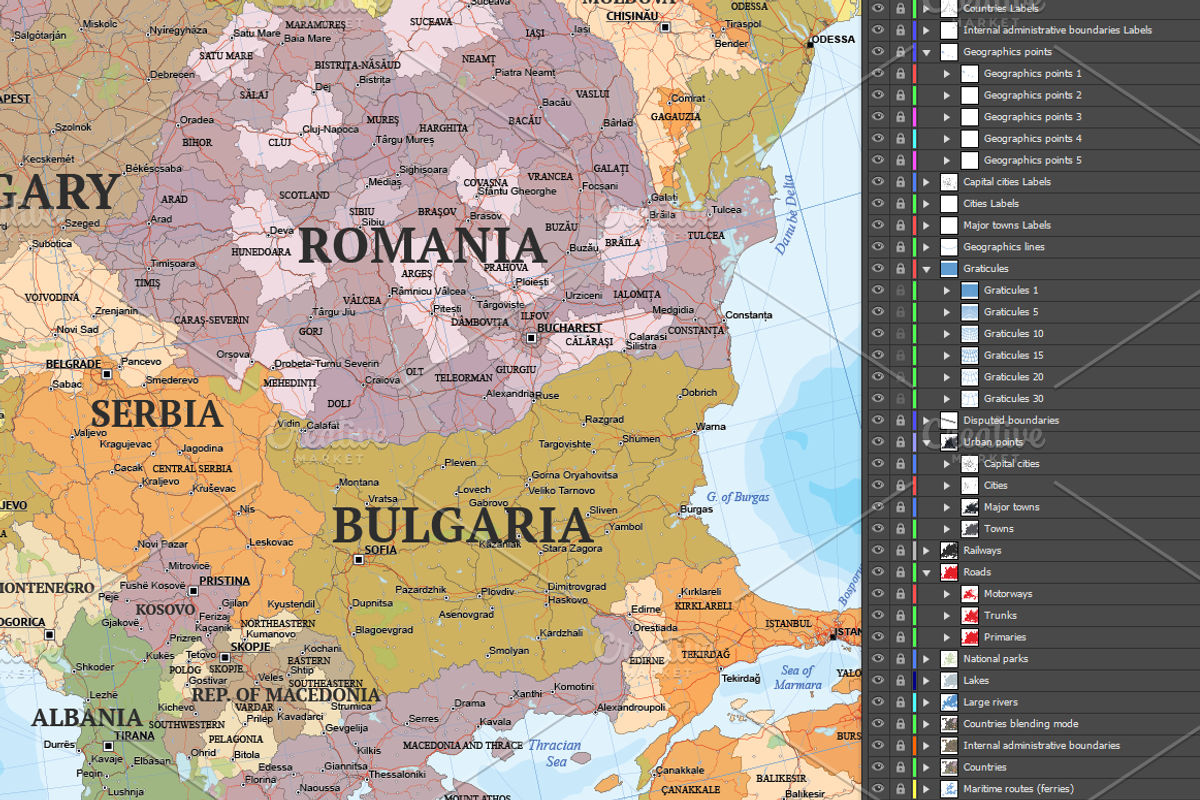 Map of Europe, an Education Illustration by Cartorical (Photo 8 of 8)