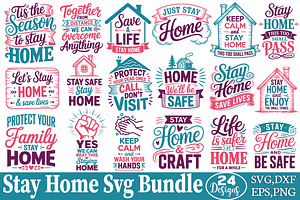 Stay Home Svg Bundle