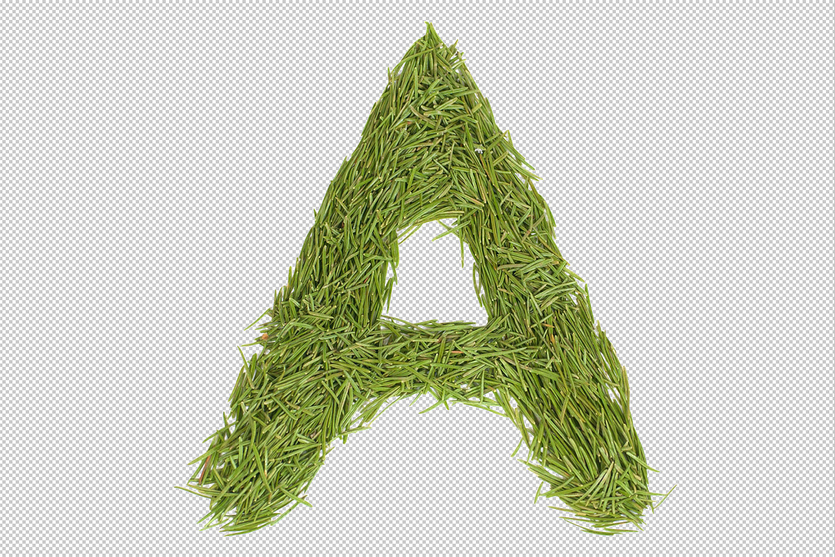 Green font alphabet A-Z preview 2